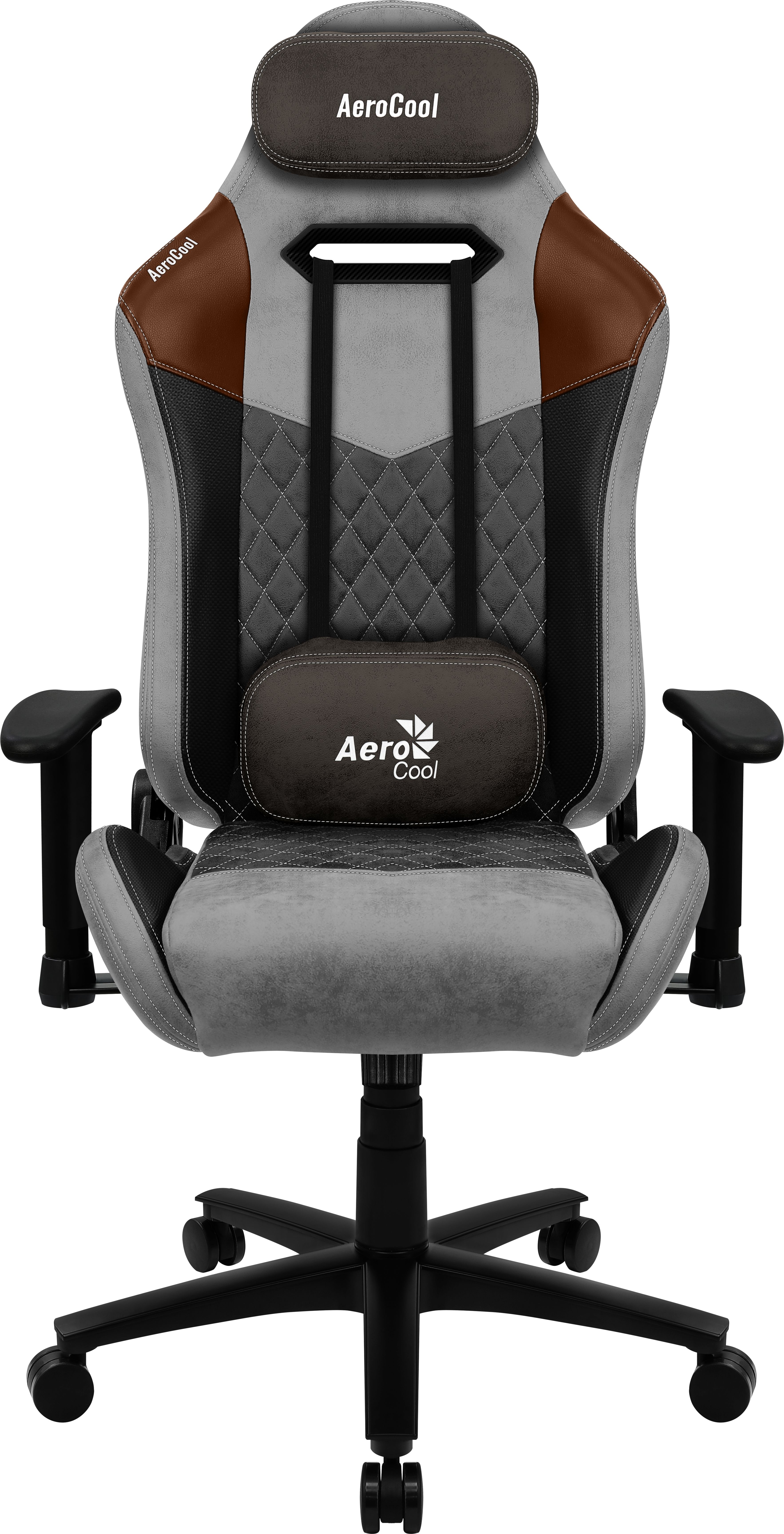 Aerocool DUKE AeroSuede Universal gaming chair Black, Brown, Grey