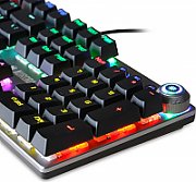 iBox Aurora K-3 keyboard USB QWERTY Silver