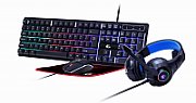 Gembird GGS-UMGL4-02 Gaming Set  Ghost  with 4in1 backlight, keyboard, mouse, pad, headphones