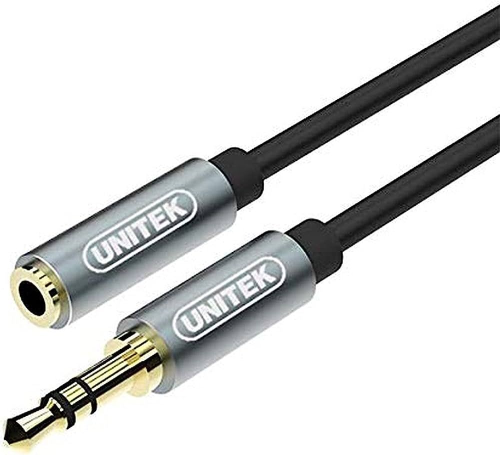 UNITEK Y-C932ABK audio cable 1 m 3.5mm Black, Grey