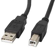 Lanberg CA-USBA-11CC-0010-BK USB cable 1 m 2.0 USB B Black