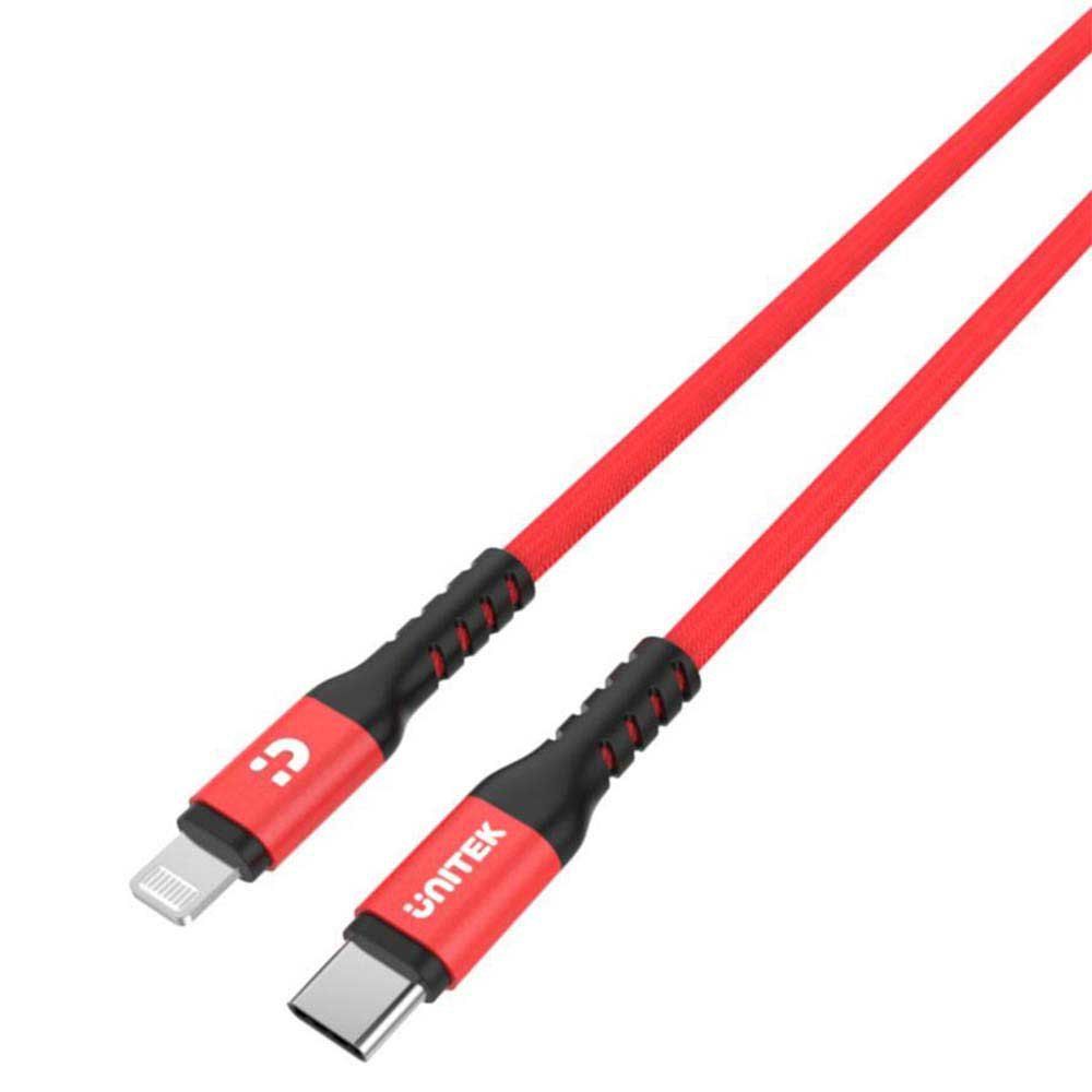 UNITEK C14060RD lightning cable 1 m Red