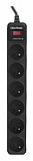 CyberPower Tracer III B0620SC0-FR surge protector 6 AC outlet(s) 200 - 250 V 1.8 m Black