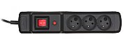 Activejet COMBO 3GN 5M black power strip with cord