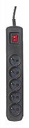 Activejet black power strip with cord ACJ COMBO 5G/3M/BEZP. AUTO/CZ