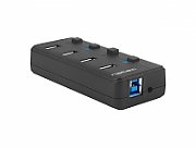 NATEC HUB USB 3.0 MANTIS 2 4-PORTS WITH SWITCH+POWER SUPPLY