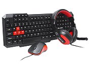 Keyboard + mouse Set membrane BLOW 84-221# ((US) black color, red color Optical)