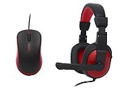 Keyboard + mouse Set membrane BLOW 84-221# ((US) black color, red color Optical)