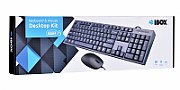Keyboard + mouse Set IBOX IKMS606 (USB 2.0 (US) black color Optical 800 DPI)