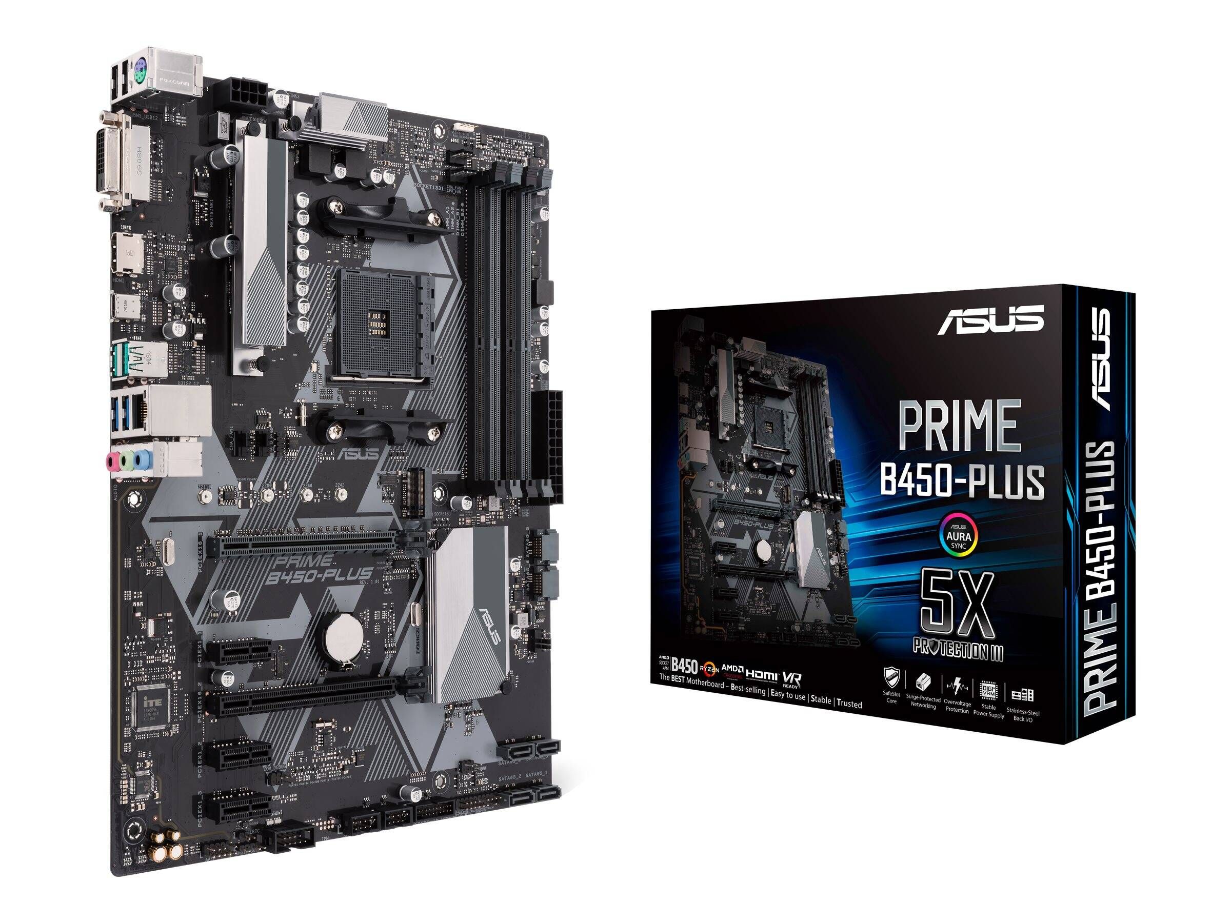 ASUS PRIME B450-PLUS Socket AM4 ATX AMD B450