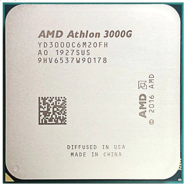 Procesor AMD Athlon 3000G, 2C / 4T, 3.50 GHz, 5 MB cache, 35 W, Tray