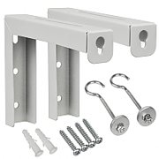 Maclean MC-923 Set of 2 hangers for projection screens, max. load 25KG (for set), steel