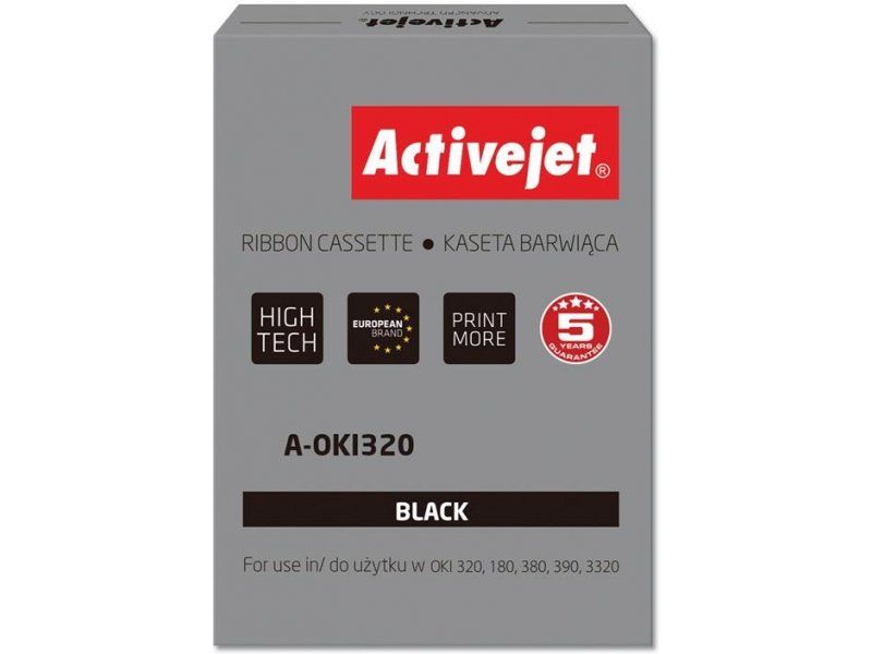 Ribbon Activejet A-OKI320 ,Negru (compatibil cu Oki A-OKI320) 