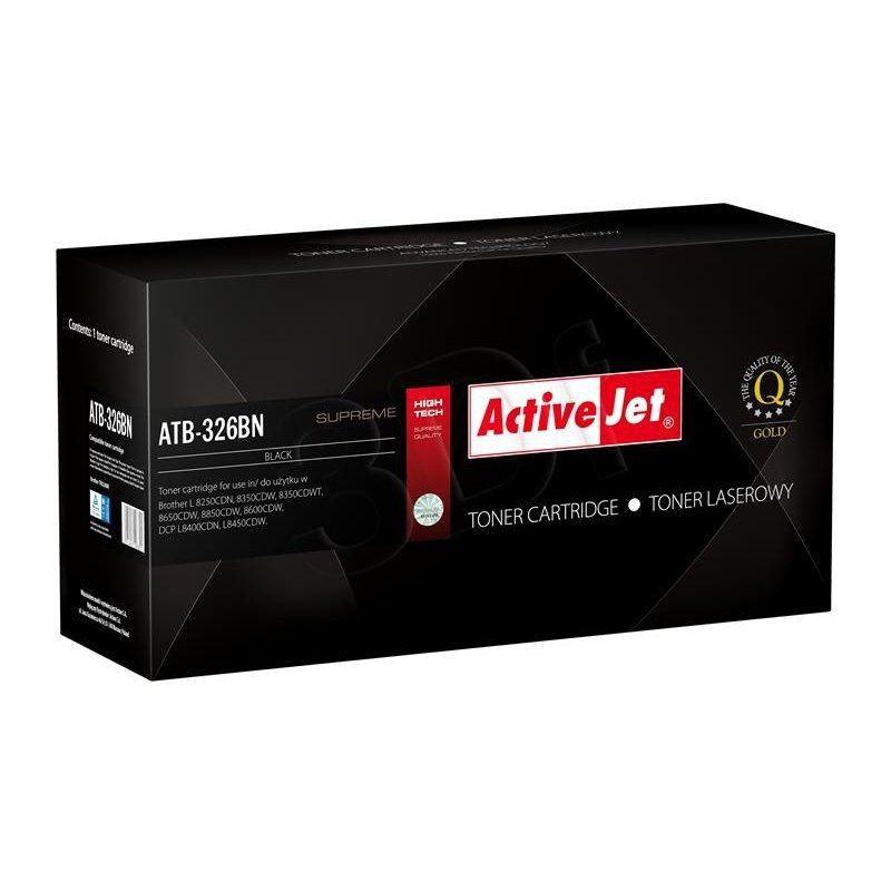 Activejet ATB-326BN toner for Brother printer Brother TN-326BK replacement Supreme 4000 pages black