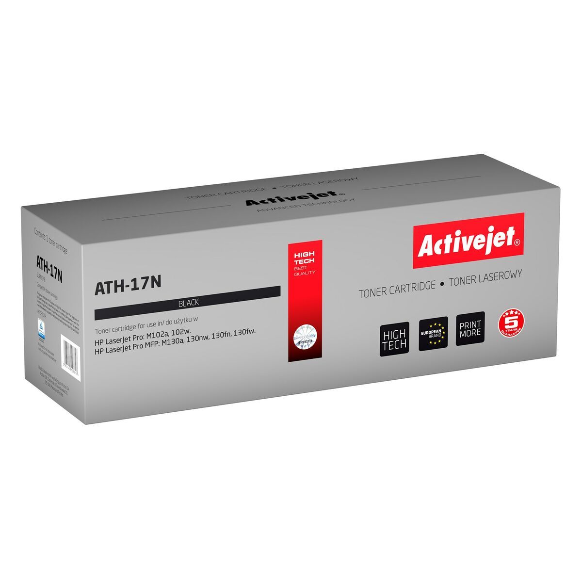 Activejet ATH-17N toner for HP printer HP 17A CF217A replacement Supreme 1600 pages black