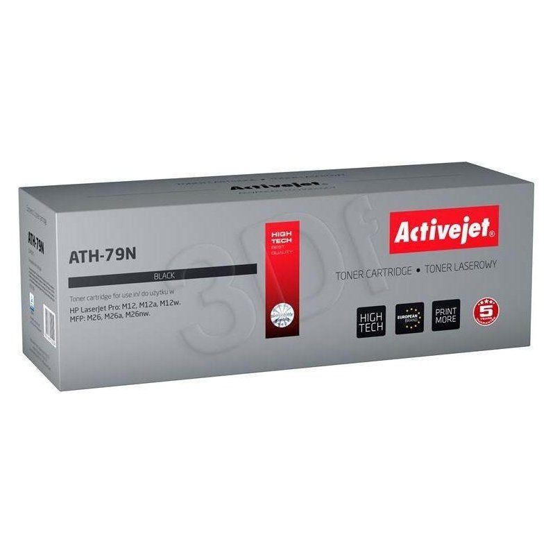 Activejet ATH-79N toner for HP printer HP 79A CF279A replacement Supreme 2000 pages black