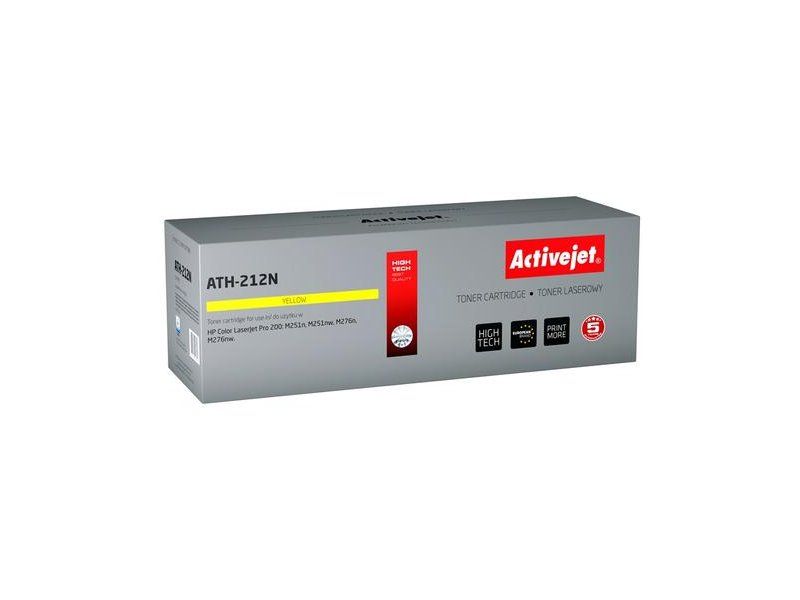 Activejet ATH-212N toner for HP printer HP 131A CF212A, Canon CRG-731Y replacement Supreme 1800 pages yellow