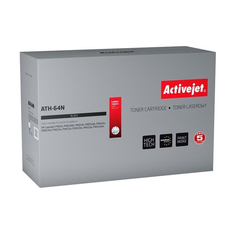 Activejet ATH-64N toner for HP printer HP 64A CC364A replacement Supreme 10000 pages black