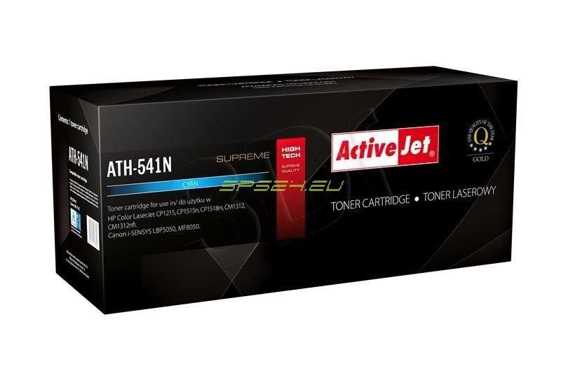 Activejet ATH-541N toner for HP printer HP 125A CB541A, Canon CRG-716C replacement Supreme 1600 pages cyan