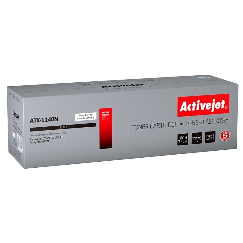 Activejet ATK-1140N toner for Kyocera printer Kyocera TK-1140 replacement Supreme 7200 pages black