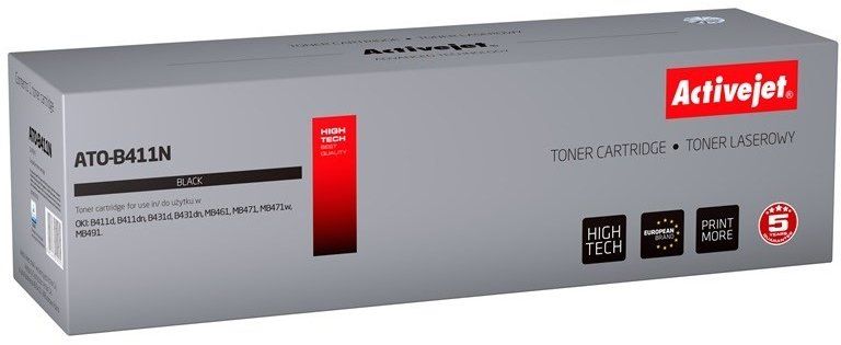 Activejet ATO-B411N toner for OKI printer OKI 44574702 replacement Supreme 4000 pages black