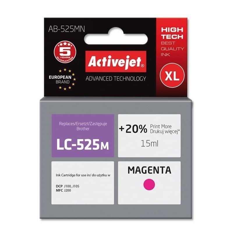 Cartus cerneala AB-525MN AB-525MN ,Magenta ,15 ml (compatibil cu Brother AB-525MN) 