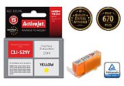 Cartus cerneala Activejet ACC-521YN ,Galben ,10 ml (compatibil cu Canon ACC-521YN) 