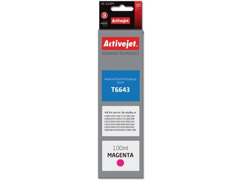 Cartus cerneala Activejet AE-664M ,Magenta ,100 ml (compatibil cu Epson AE-664M) 