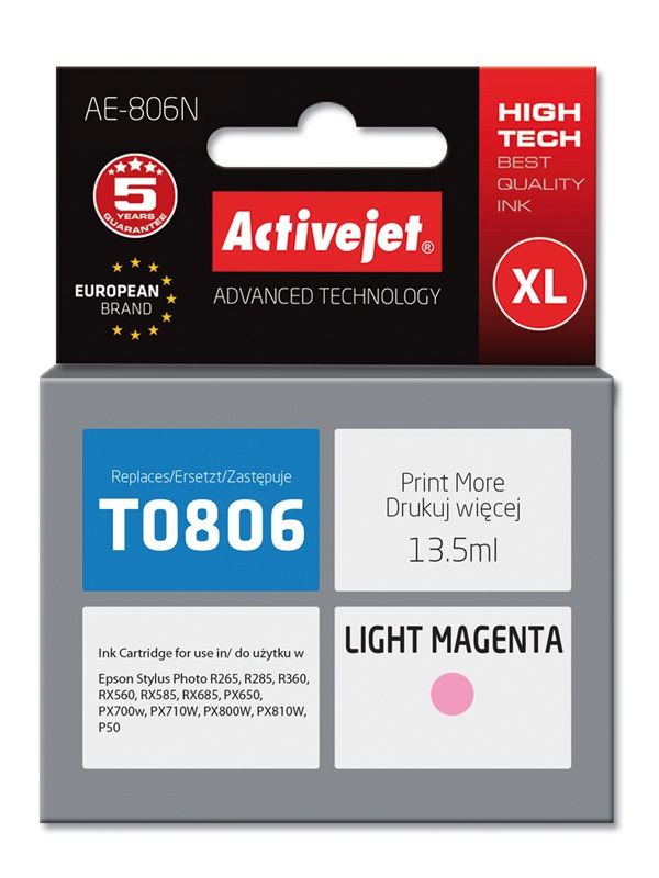 Cartus cerneala Activejet AE-806N ,Magenta ,13.5 ml (compatibil cu Epson AE-806N) 