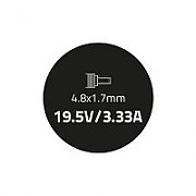 Qoltec 50050.65W.HP power adapter/inverter Indoor Black