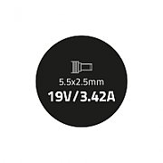 Qoltec 50016 Power adapter for Acer | 65W | 19V | 3.42A | 5.5*2.5 | +power cable