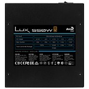 Aerocool LUX 550W power supply unit 20+4 pin ATX ATX Black
