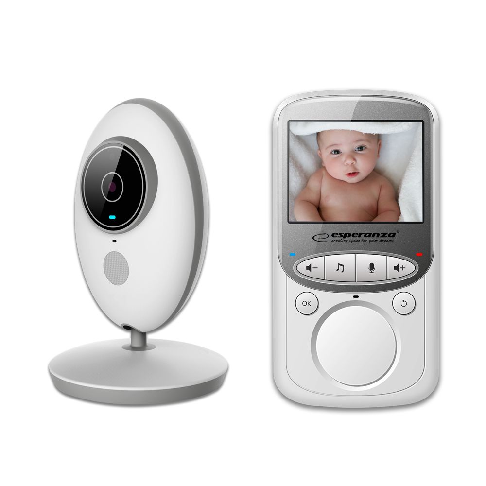 Esperanza EHM003 LCD Baby Monitor 2.4  White