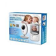 Esperanza EHM003 LCD Baby Monitor 2.4  White