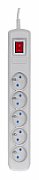 Activejet grey power strip with cord ACJ COMBO 5G/5M/BEZP. AUT/S