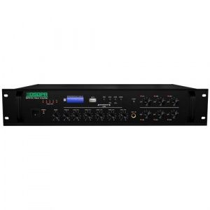 Amplificator 120W cu mixer DSPPA MP310U, 6 zone, USB/SD/Tuner, 4Mic si 3AUX, 100V & 4-16 Ohmi