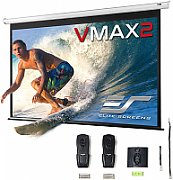 Ecran proiectie electric, perete/tavan, 305 x 229 cm, EliteScreens VMAX150XWV2, Format 4:3, Trigger 12V