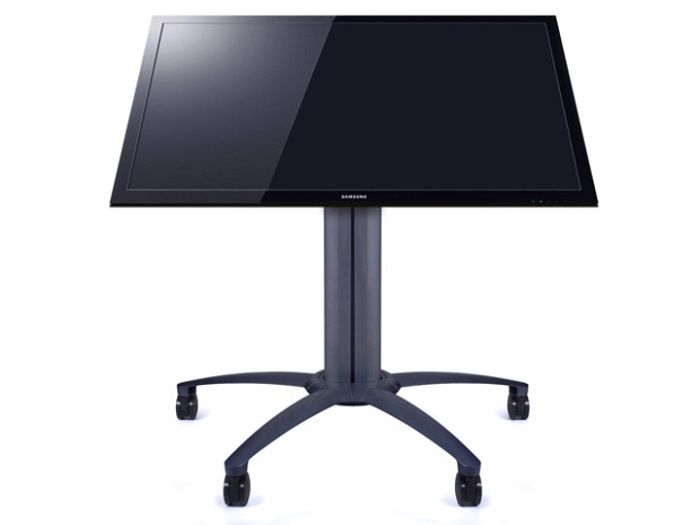 Stand TV Podea Mobil Multibrackets 6252, cu incl. 0-90º, tip masa, inaltime 110 cm, diagonale 32-55 , negru, max. 80kg