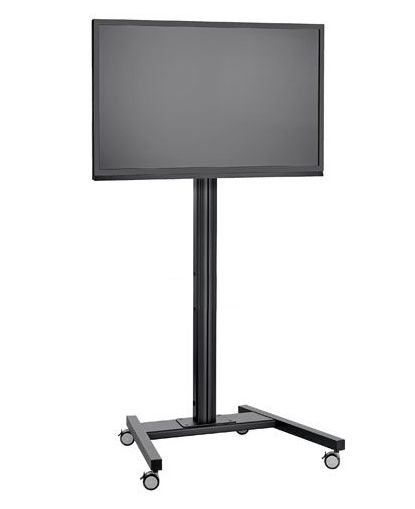 Stand TV podea mobil  Vogels T1544 / T1844 / T2044 NEGRU, TV max 200cm diagonala si  max 80 kg