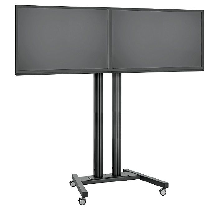 Stand TV mobil  Vogels pentru podea SidebySide  (Negru sau Gri)
