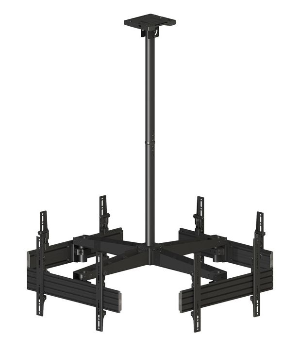 Suport de tavan pentru 4 Televizoare Multibrackets MBC4U, cod 3538, diagonale 40 -65  (101-165 cm), max.30kg/TV