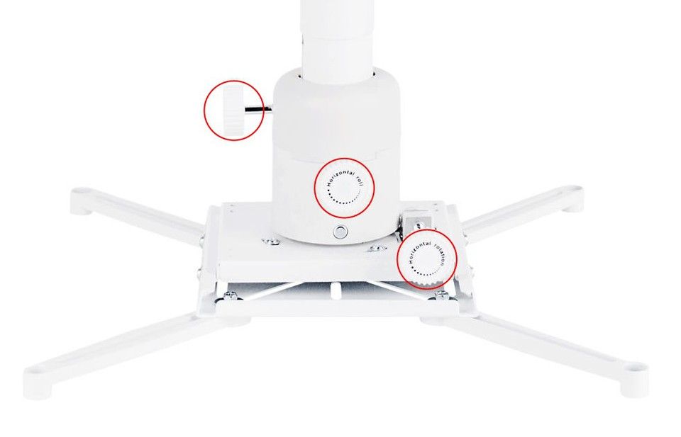 Suport videoproiector de tavan Multibrackets 0728, max 15 kg, alb