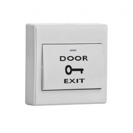 Buton de panica aplicabil, din plastic, ND-EB02 Iesire contact: NO/NC, tensiune 12V, 300 mA, auto reset, culoare alba Icon: Emergency Dimensiuni: (L x W x H)76 x 17 x 17mm set 10 bucati