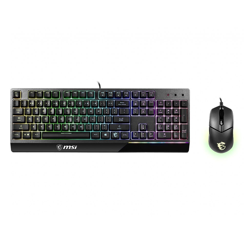 MSI Vigor GK30 Combo USB QWERTY Keyboard + Mouse GM11 Black