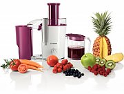 Bosch MES25C0 juice maker Centrifugal juicer Cherry,Transparent,White 700 W