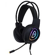 CASTI gaming Spacer RGB, cu fir, standard, utilizare gaming, microfon pe brat, conectare prin USB &ampamp Jack 3.5 mm x 2, iluminare RGB, negru,  SPGH-PHANTOM , (include TV 0.75 lei)