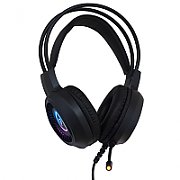 CASTI gaming Spacer RGB, cu fir, standard, utilizare gaming, microfon pe brat, conectare prin USB &ampamp Jack 3.5 mm x 2, iluminare RGB, negru,  SPGH-PHANTOM , (include TV 0.75 lei)