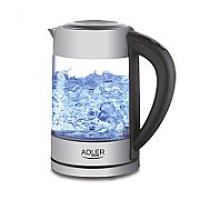 Adler AD 1247 NEW electric kettle 1.7 L Hazelnut,Stainless steel,Transparent 2200 W