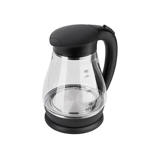 Adler AD 1274 B electric kettle 1.7 L White,Transparent 2200 W