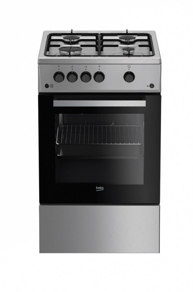 Beko CSG42011FX cooker Freestanding cooker Silver Gas